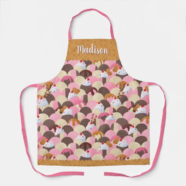 Ice Cream Sundaes Apron (Front)