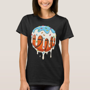 Ice Cream Sweet Hoop Drip Sprinkles Sketll Player T-Shirt
