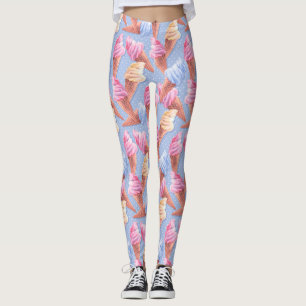 Ice cream. Sweet pattern Leggings
