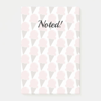 Ice Cream Swirls Strawberry pink Post-it Notes