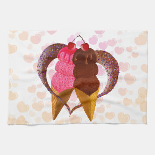 Ice cream tea towel