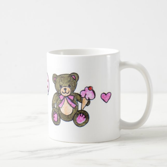 Ice Cream Teddy Coffee Mug (Right)