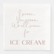 Ice Cream Theme Guest Towel Paper Napkins