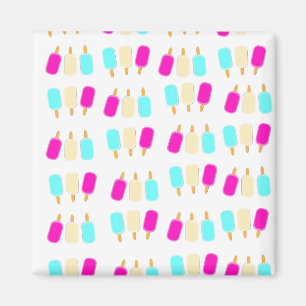 ice cream three colours magnet