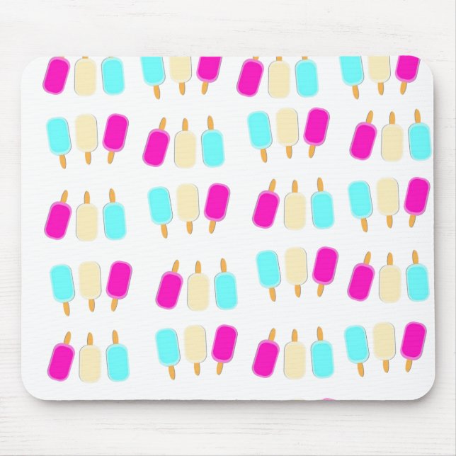 ice cream three colours mouse pad (Front)