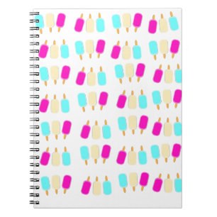 ice cream three colours notebook