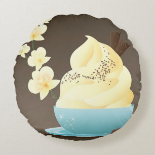 Ice Cream Treat Round Cushion
