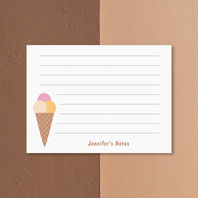 Ice Cream Triple Scoops Post-it Notes (Ice Cream Triple Scoops Post-it Notes)