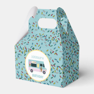 Ice Cream Truck Design Birthday Party Favour Box