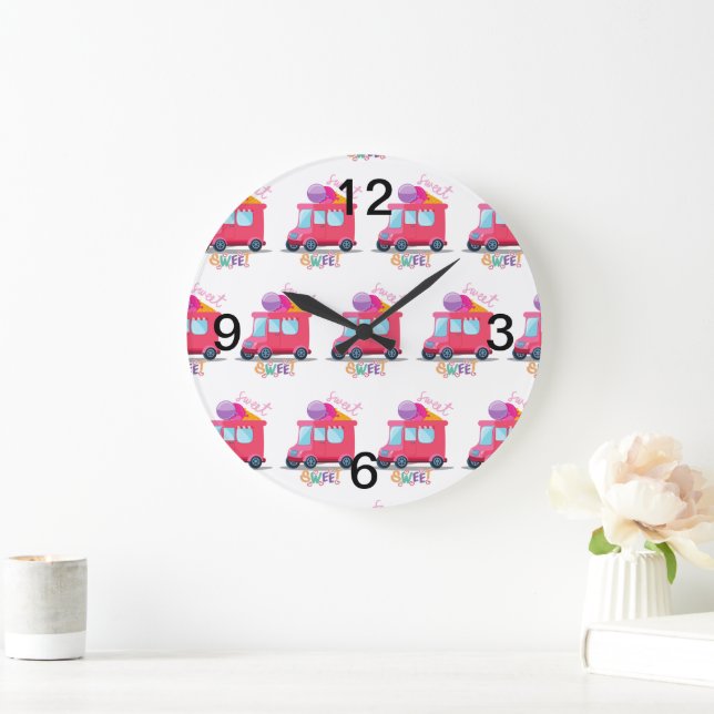 ice cream truck large clock (Home)