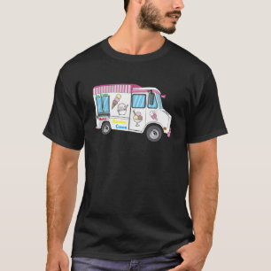 Ice Cream Truck Nostalgic Classic Summer Vehicle C T-Shirt