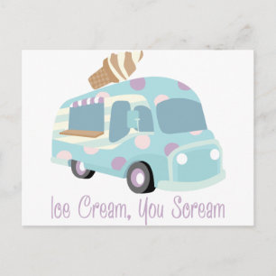 Ice Cream Truck Postcard