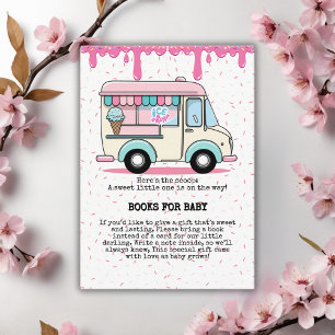 Ice Cream Truck Scoop Sprinkles Baby Shower Enclosure Card