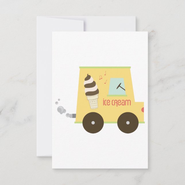 Ice Cream Truck Thank You Card (Front)