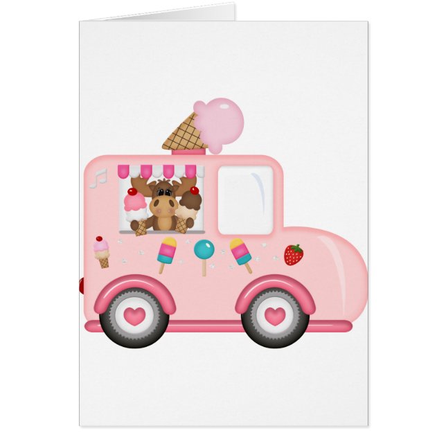 Ice Cream truck with moose (Front)