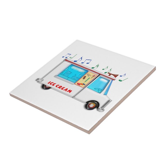 Ice Cream Truck with Music Tile (Side)