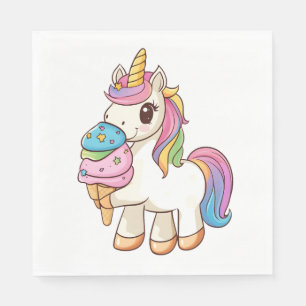 Ice Cream Unicorn Delight (1) Napkin