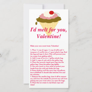 Ice Cream Valentine's Day Card
