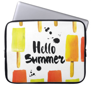 Ice Cream: Vintage Watercolor Laptop Sleeve