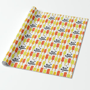 Ice Cream: Vintage Watercolor Wrapping Paper