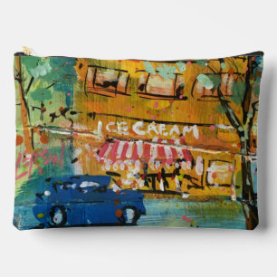 Ice Cream Visit Painting / Artist Larry Lerew Accessory Pouch
