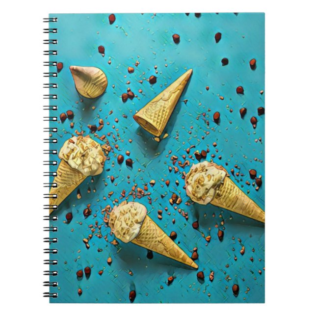 Ice cream waffle cones notebook (Front)