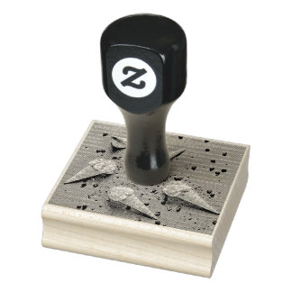 Ice cream waffle cones rubber stamp