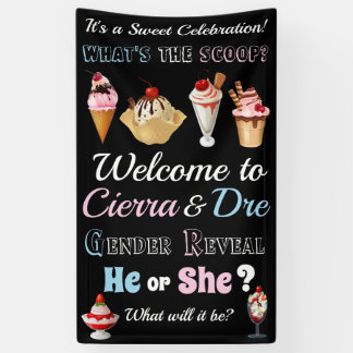 Ice cream What's the Scoop Banner