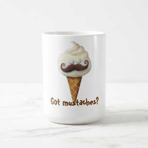 Ice Cream with Moustaches Coffee Mug