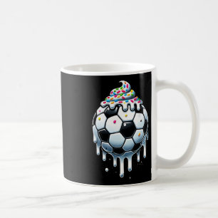 Ice Cream With Sprinkles Soccer Drip For Boys Girl Coffee Mug