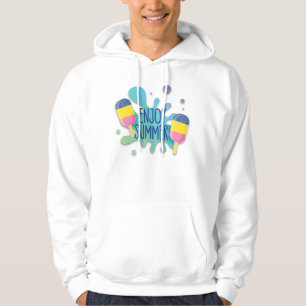 Ice Cream With Water Splash/ Shadow Effect Hoodie