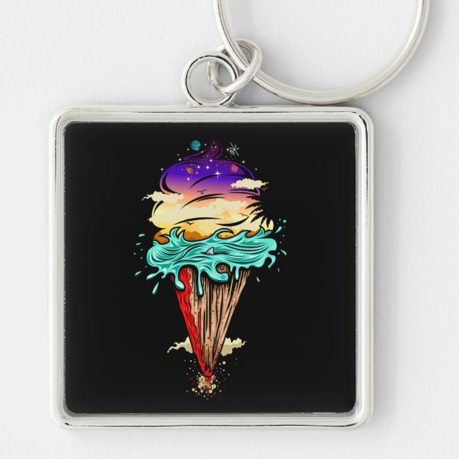 Ice Cream World Key Ring (Front)