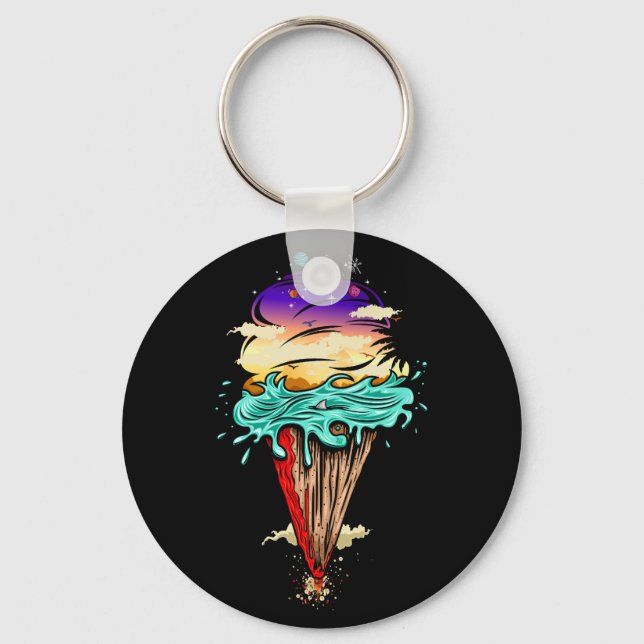 Ice Cream World Key Ring (Front)