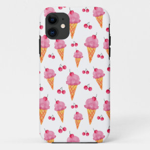 Ice creams & cherries iPhone 11 case