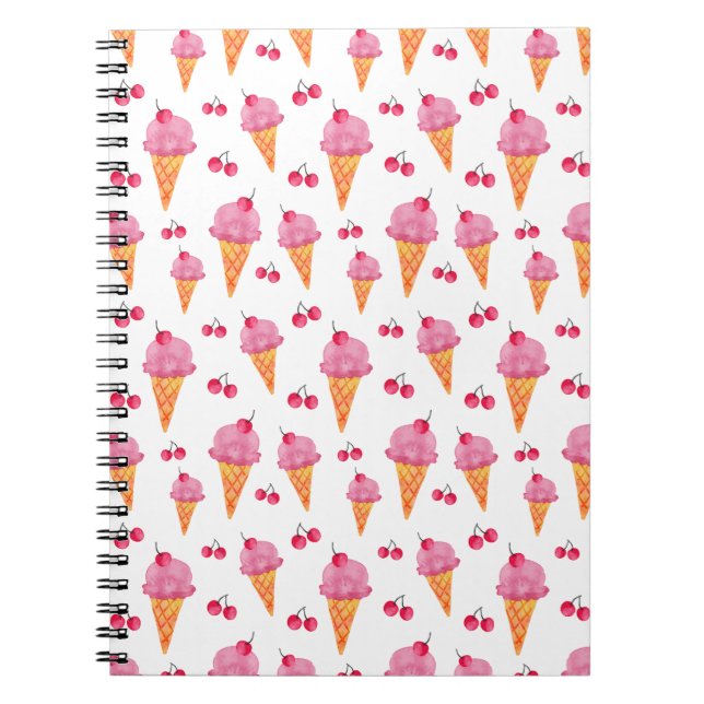 Ice creams & cherries notebook (Front)