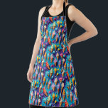 Ice Creams Colourful Art Apron<br><div class="desc">Vivid, tasty, ice creams art.</div>