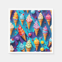 Ice Creams Colourful Art 