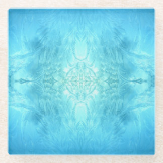 ice crystal glass coaster