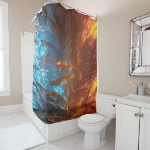 Ice Crystal Shower Curtain