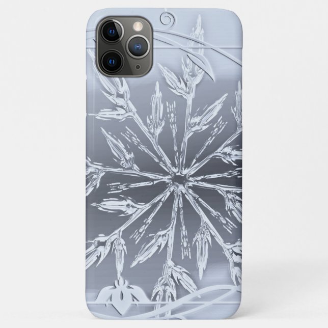 Ice crystal snowflake iPhone case (Back)