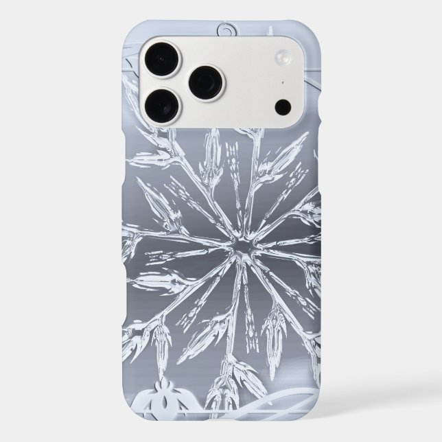 Ice crystal snowflake iPhone case (Back)