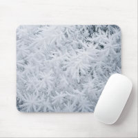 Ice Crystals On Glass