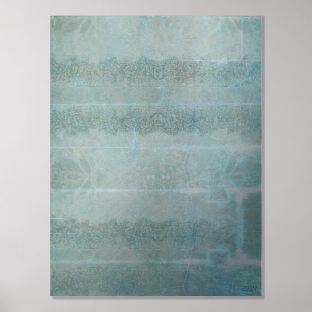 Ice Crystals V Silver Foil Print (Front)