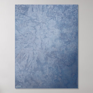 Ice Crystals VI Silver Foil Print