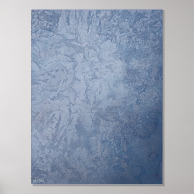 Ice Crystals VI Silver Foil Print (Front)