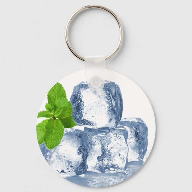 Ice cube cool yourself key ring (Front)