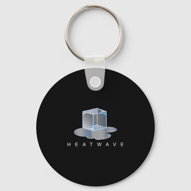 Ice cube heatwave - graphic premium tri-blend  key ring (Front)