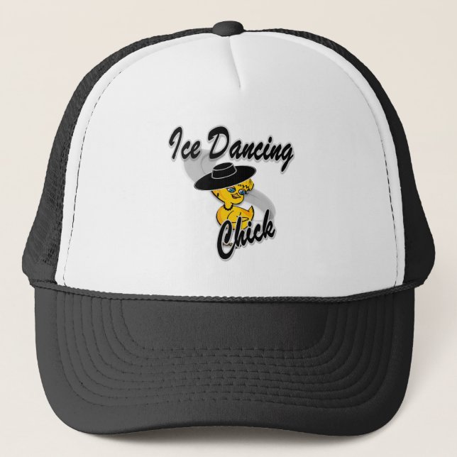 Ice Dancing Chick #4 Trucker Hat (Front)