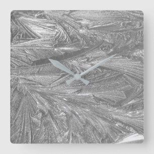 Ice Design on Wall Clock