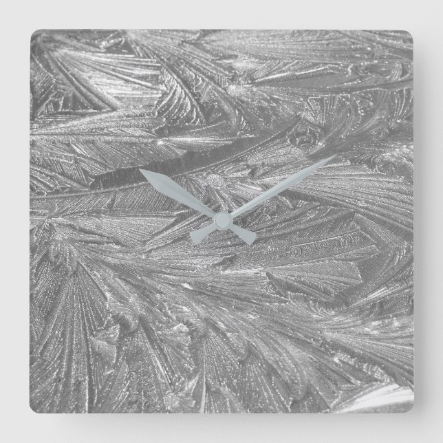 Ice Design on Wall Clock (Front)